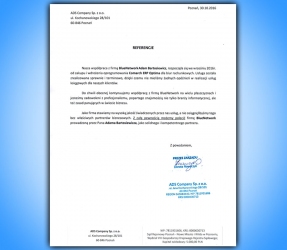 Referencja klienta: ADS Company Sp. z o.o.