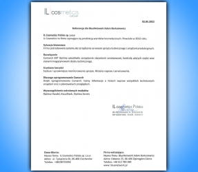 Referencja klienta: IL Cosmetics