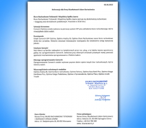 Referencja klienta: TETKOWSKI Biuro Rachunkowe