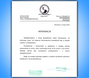 Referencja klienta: Koło Łowieckie Daniel