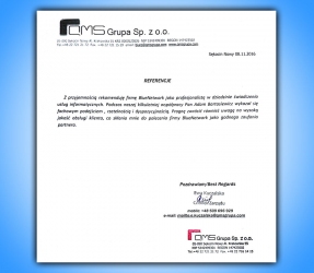 Referencja klienta: QMS Grupa Sp. z o.o.